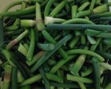 ニンニクの芽と鶏胸肉の炒め物作り方2写真