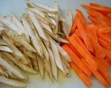 ✿きんぴら✿新にんじんと新ごぼう香りよく作り方1写真