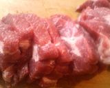豚肉のピータマ炒め　蜂蜜柚子酢仕立て作り方1写真