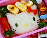 キティちゃん弁当♪作り方3写真