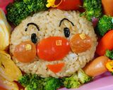 アンパンマン弁当♪ボクの顔をお食べ！作り方3写真
