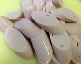 超簡単 さやえんどうと魚肉ソーセージ炒め作り方2写真
