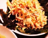 冷やし中華リメイク☆パリパリ餡掛け作り方4写真