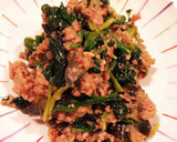 茄子と挽肉ほうれん草の甘味噌炒め作り方10写真