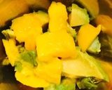 【5分】アボカドとマンゴーの山葵醤油あえ作り方1写真