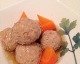 味しみ◎ふわふわ肉団子の煮物作り方5写真