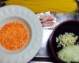 レンズ豆のスープパスタ作り方1写真