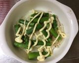 ホント簡単‼︎アスパラマヨチーズ焼き作り方3写真