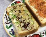 クリームチーズとキャベツのトースト作り方4写真