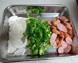 ツナ入りナポリタン作り方1写真