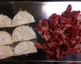 長芋ステーキと牛肉の炒め〜黒胡椒風味作り方2写真