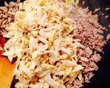 便利なストックおかず♪筍の挽き肉炒め作り方5写真
