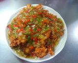 揚げ鶏のスパイシー餡かけ作り方17写真
