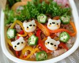キャラ弁❤ スライス ポテトのキャラ❤作り方3写真