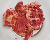 定番筍料理⑦ カラフル青椒牛肉片作り方2写真