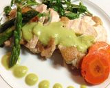 ＊鶏むね肉のソテー旬なアスパラピュレ添＊作り方7写真