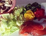 鮭と野菜の土手焼きご飯作り方2写真