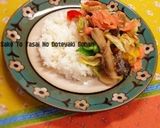 鮭と野菜の土手焼きご飯作り方9写真