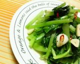 一番好き☆小松菜の食べ方♪にんにく塩炒め作り方5写真