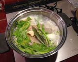チキンのクリーム煮、ピラフ添え作り方4写真