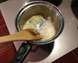 チキンのクリーム煮、ピラフ添え作り方10写真