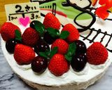 2歳の誕生日♬ 新幹線はやぶさのケーキ♡作り方5写真