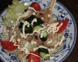 豚生姜焼肉(レバーでも）サラダバンメン作り方7写真