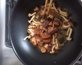 梅とサバ味噌缶のパスタ作り方2写真