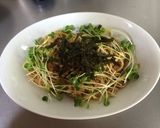 梅とサバ味噌缶のパスタ作り方4写真