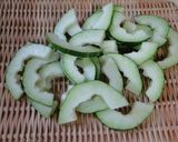 はぐら瓜とじゃこのソース焼きそば作り方1写真