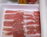 豚ばら肉のごま油葱かけ作り方1写真