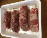 簡単☆牛肉だけ和風棒ステーキ作り方1写真