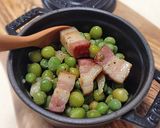 ストウブ*グリーンピースとベーコンの蒸焼作り方9写真