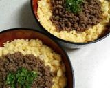 ひまわり丼＊挽き肉たまご作り方14写真