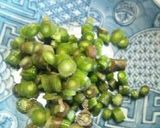茗荷たけとじゃがいもの味噌汁作り方3写真
