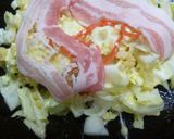 とろろ昆布をのせたお好み焼作り方3写真