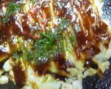 とろろ昆布をのせたお好み焼作り方7写真