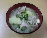 簡単さっぱり豆苗の豚汁作り方5写真