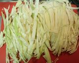 ダイエットや夜食にキャベツで釜玉うどん風作り方1写真