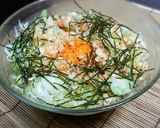 ダイエットや夜食にキャベツで釜玉うどん風作り方3写真