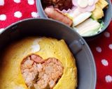 簡単！お弁当箱にハートのオムライス♡作り方6写真