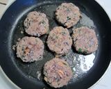ひじき、紫蘇、きのこのハンバーグ作り方6写真