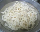 れんこん＆茸＆ひき肉の混ぜご飯作り方1写真