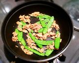 絹さやとツナの豆腐マヨパスタ作り方1写真