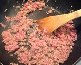 簡単すぎっ！春キャベツの甘辛ひき肉丼作り方2写真