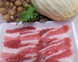 豚ばら肉としめじ炒め・のせご飯作り方1写真