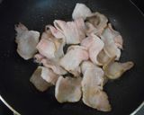 豚ばら肉としめじ炒め・のせご飯作り方6写真
