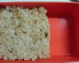 簡単キャラ弁☆丸型だけでミッキーのり弁★作り方1写真