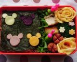 簡単キャラ弁☆丸型だけでミッキーのり弁★作り方6写真