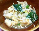 お麩とえのきの卵とじ作り方9写真